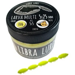 Przynęta gumowa Libra Lures Larva Multi, 006 Hot Yellow Popularny