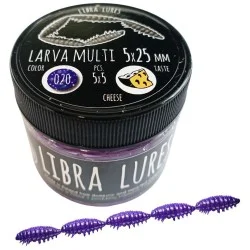 Wyprzedaż Przynęta gumowa Libra Lures Larva Multi, 020 Purple with Glitter