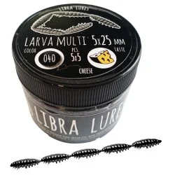 Przynęta gumowa Libra Lures Larva Multi, 040 Black Darmowa dostawa