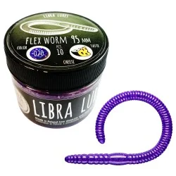 Przynęta gumowa Libra Lures Flex Worm, 020 Purple with Glitter Ostatnia szansa