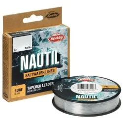 Ekspresowa dostawa Żyłka przyponowa Berkley Nautil Surf Monofilament Tapared Clear 0,20-0,57mm/5x15m