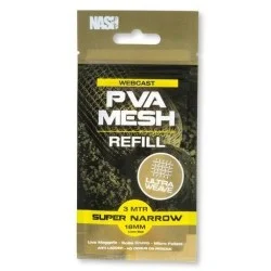 Siatka (zapas) Nash Webcast Ultra Weave PVA Refill Super Narrow 18mm/3m Łatwy zwrot