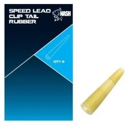 Nowy Nasadka Nash Speed Lead Clip Tail Rubber - Weed Green (8szt.)