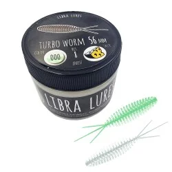 Dodaj do koszyka Przynęta gumowa Libra Lures Turbo Worm, 000 Glow UV Green