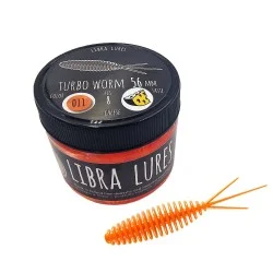Przynęta gumowa Libra Lures Turbo Worm, 011 Hot Orange Rabat