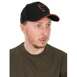 Czapka z daszkiem Fox Collection Trucker Cap Black & Orange Bestseller