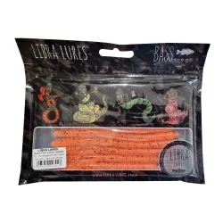 Przynęta gumowa Libra Lures Bass Fat Stick Worm 12,8cm, 011 Hot Orange With Black Pepper (8szt.) Wybór klientów