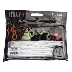 Przynęta gumowa Libra Lures Bass Slim Finnese Worm 14cm, 004 Silver Pearl With Black & Silver Pepper (8szt.) Kup online