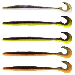 Rabat Zestaw przynęt gumowych Westin Swimming Worm Dark Water Mix 7 13cm/5g (5szt.)